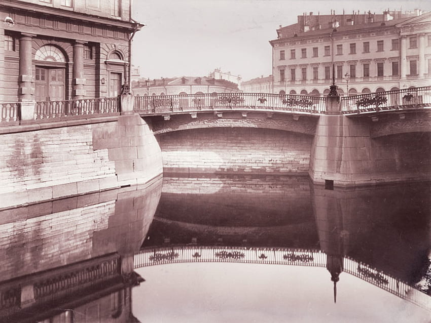 サンクトペテルブルクの運河、サンクトペテルブルク、都市、ロシア、運河、水、反射、旅行 高画質の壁紙
