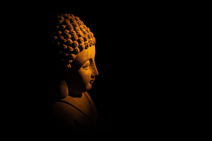 Budda, Ciemny, Statua Tapeta HD