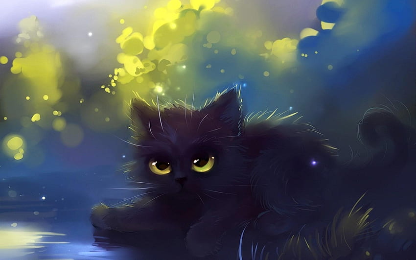 Desenho preto e branco de um gato bonito. cabeça de gato isolada fotomural  • fotomurais preto, agradável, pequeno