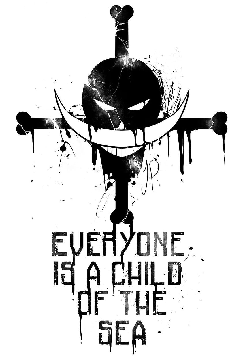 One Piece, Whitebeard Pirates quote EVERYONE IS A CHILD OF THE HD phone wallpaper