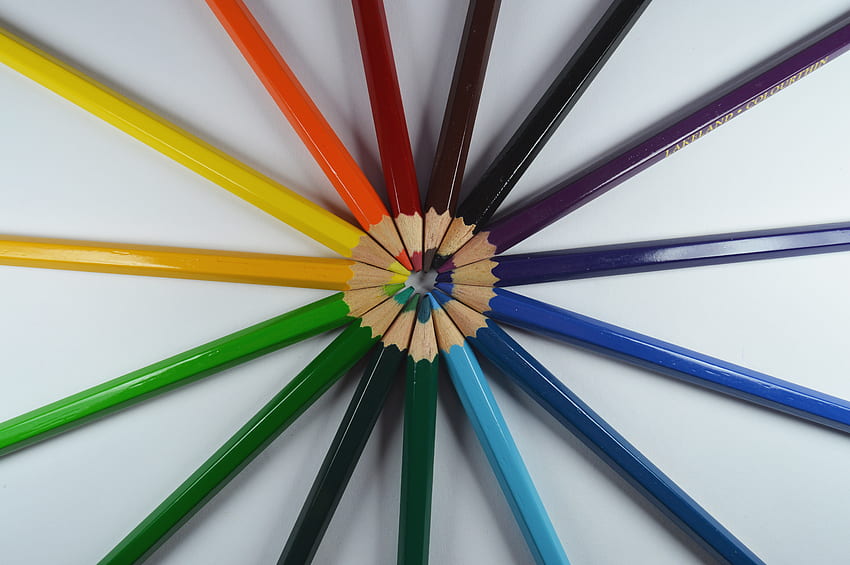 Miscellanea, Miscellaneous, Multicolored, Motley, Colored Pencils, Prisoned, Color Pencils, Cloistered HD тапет