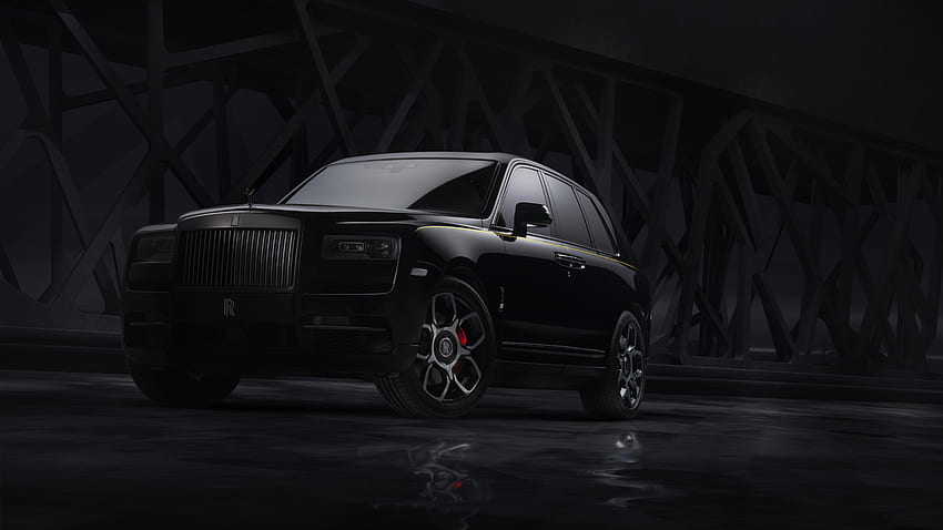 Auto di lusso, Rolls-Royce Cullinan Black Badge, 2019 Sfondo HD