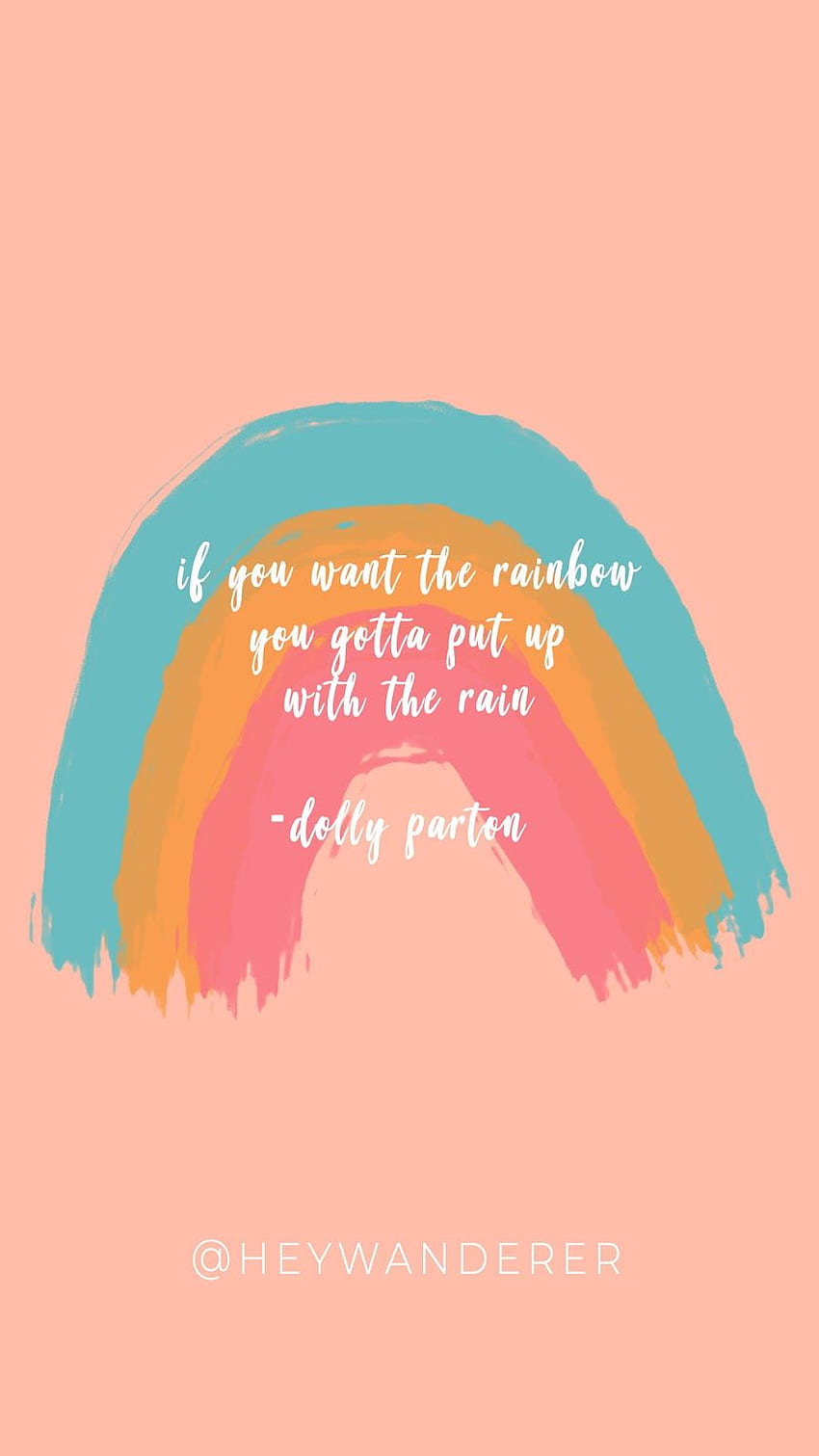 DIY Rainbow Letter Board + The Best Dolly Parton Quotes HD phone wallpaper  | Pxfuel