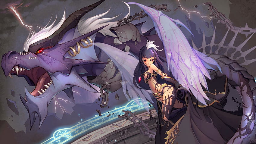 Cute anime girl wings dragon fantasy a532 [] para tu móvil y tableta. Explora el dragón animado. Dragón de anime, de dragón, Dragón, Dragón de anime púrpura fondo de pantalla