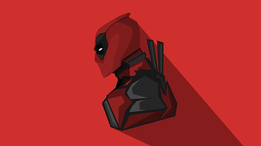 Deadpool, Marvel Comics, Minimal, - Harika Profil leri HD duvar kağıdı