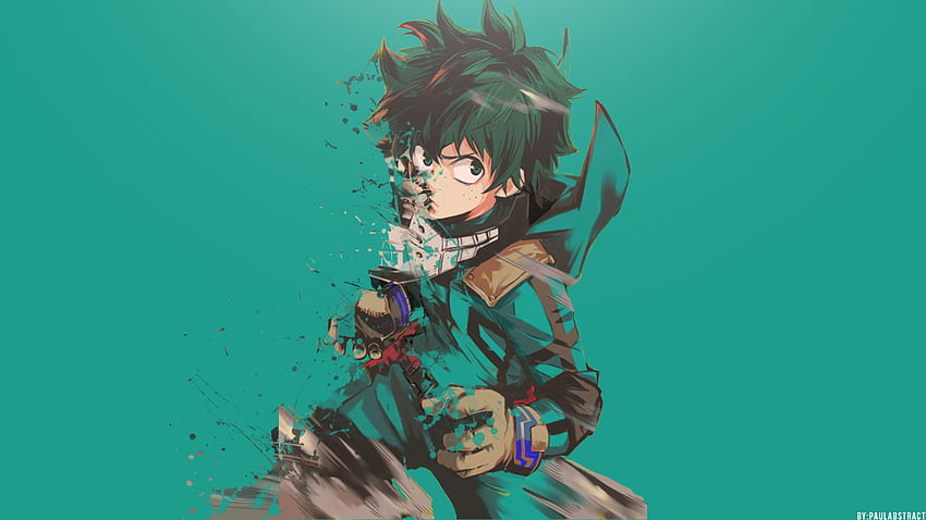 Izuku Midoriya, Boku No Hero Academia, Minimal, Anime Boy HD wallpaper