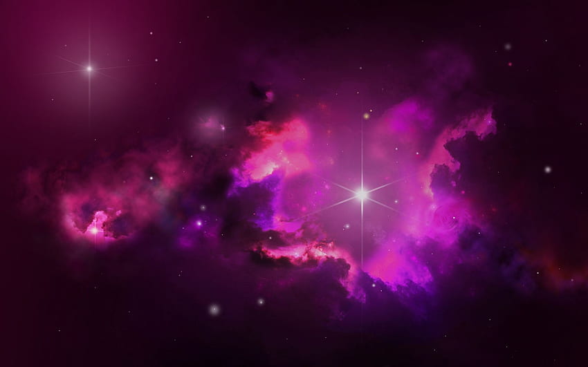 Pink Outer Space & Stars . Pink Outer Space & Stars stock, Pink Universe HD wallpaper