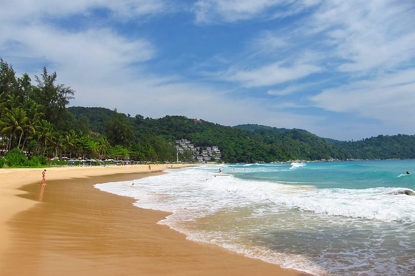 Pantai, Alam, Laut, Pasir, Telapak Tangan, Tropis, Selancar Wallpaper HD