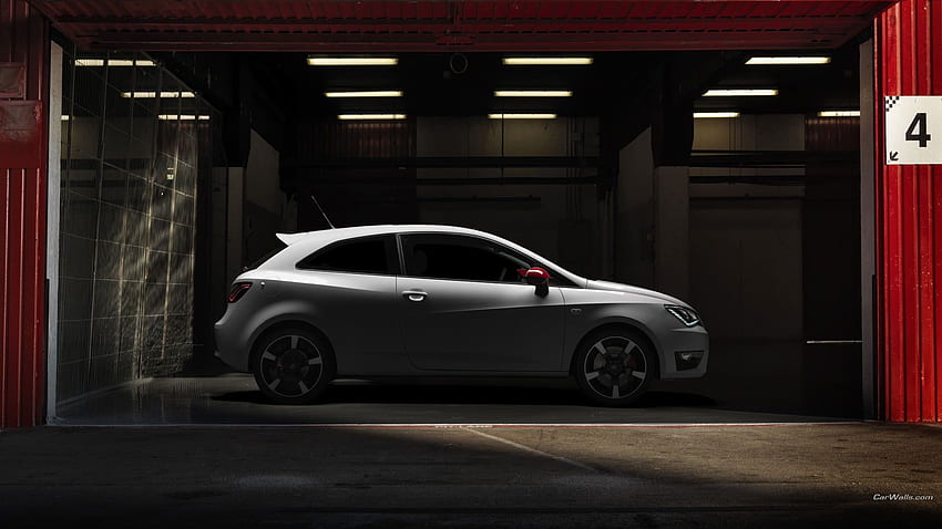 Silver 3 Door Hatchback, Car, Seat Ibiza HD wallpaper