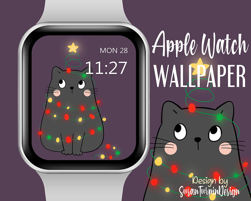 Apple Watch Face Cat Christmas Tree Apple Watch HD wallpaper | Pxfuel