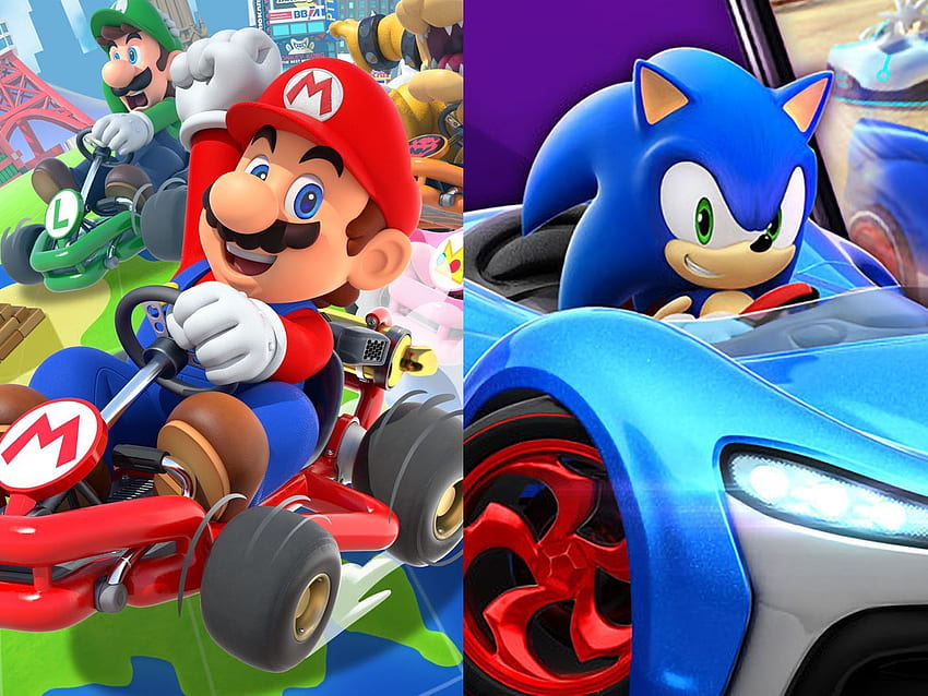 Mario Kart Tour vs. Sonic Racing: Hangi oyunu oynamalısınız? HD duvar kağıdı