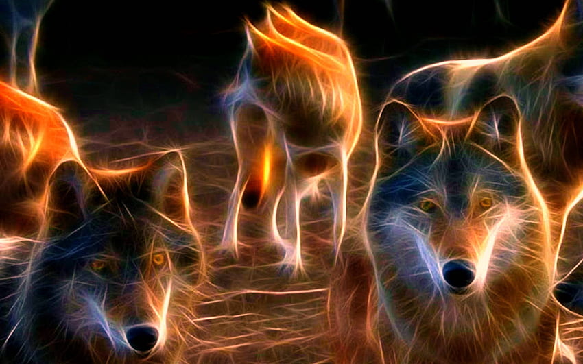 444381 neon wolf space  Rare Gallery HD Wallpapers