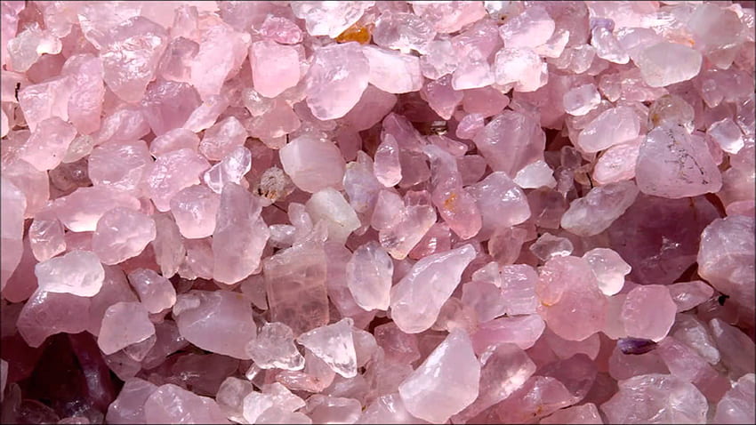 Quarzo rosa cristallo, quarzo trasparente Sfondo HD