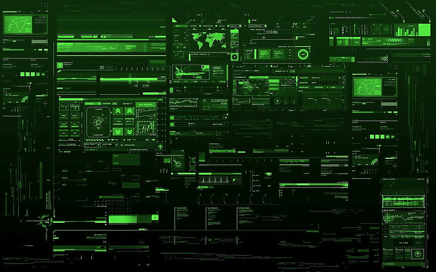 Technology, Green Techno HD wallpaper