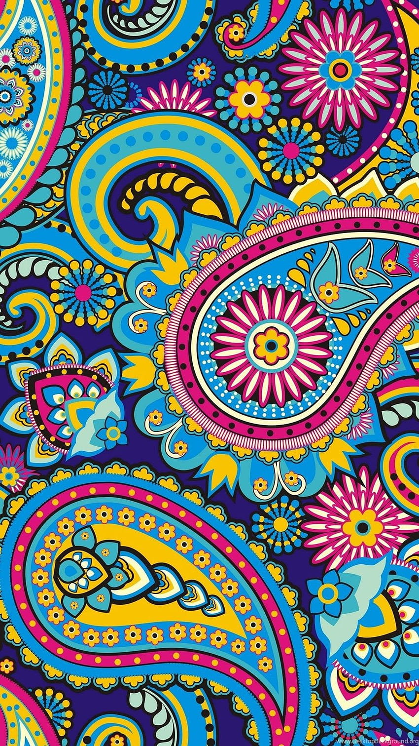 Abstract Paisley Mix iPhone 6 Plus Art, Colorful HD phone wallpaper