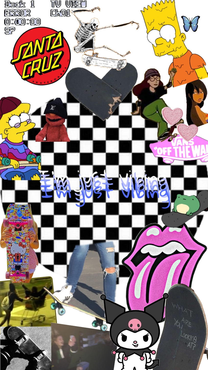 Skater, art, cartoon, Skateboard HD phone wallpaper