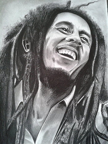 Bob Marley Sketch  Ruddy Muddy Art