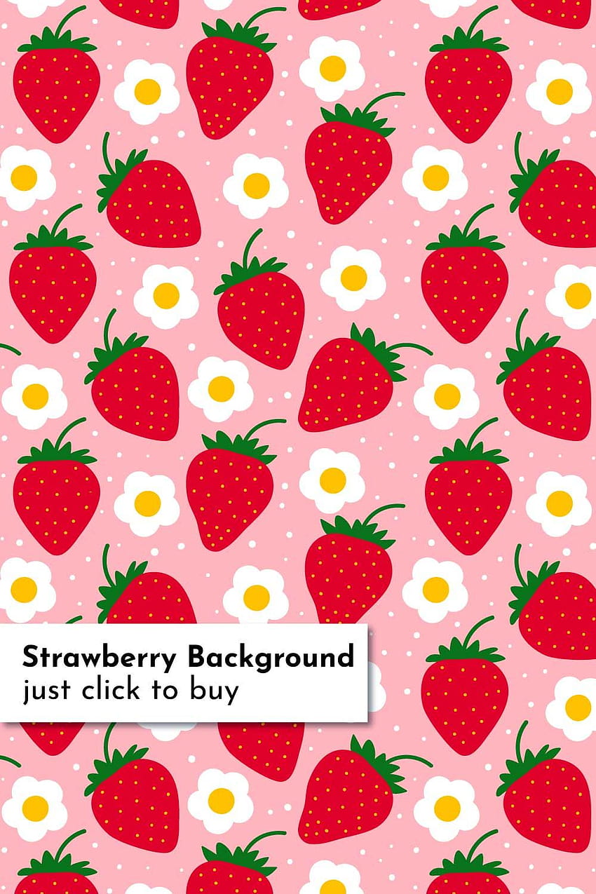 Pacote de baga de morango. Desenho de morango, Arte de morango, Frutas de morango, Morangos e flores Papel de parede de celular HD
