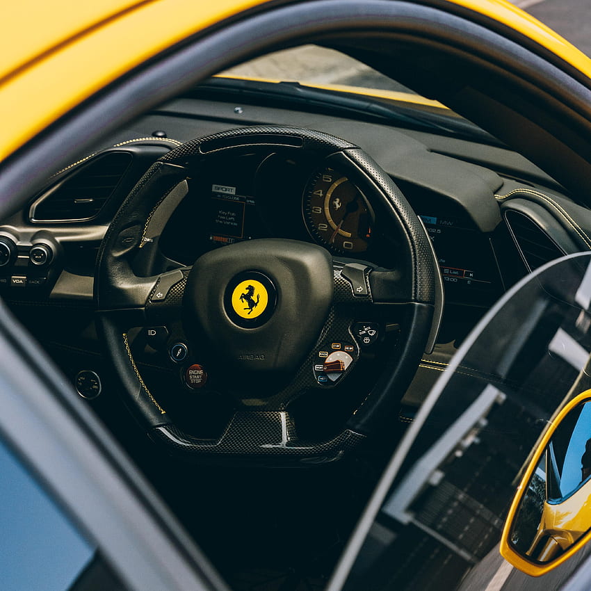 Ferrari, Cars, Steering Wheel, Rudder, Salon, Speedometer HD phone wallpaper