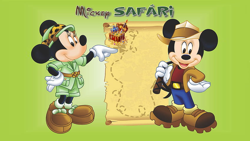 px. . : Mickey e Minnie Mouse, Mickey Safari papel de parede HD