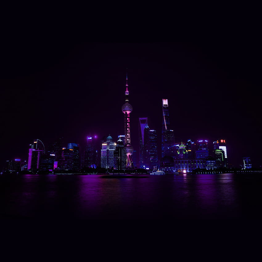 China Night City Nature Blue , Blue Night City HD phone wallpaper | Pxfuel