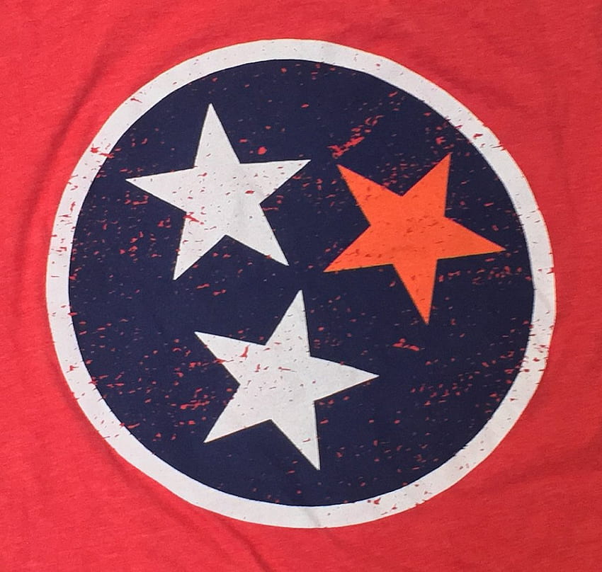 ธงรัฐเทนเนสซีพร้อมเสื้อยืด VOL Star - สวมประมาณ วอลล์เปเปอร์ HD