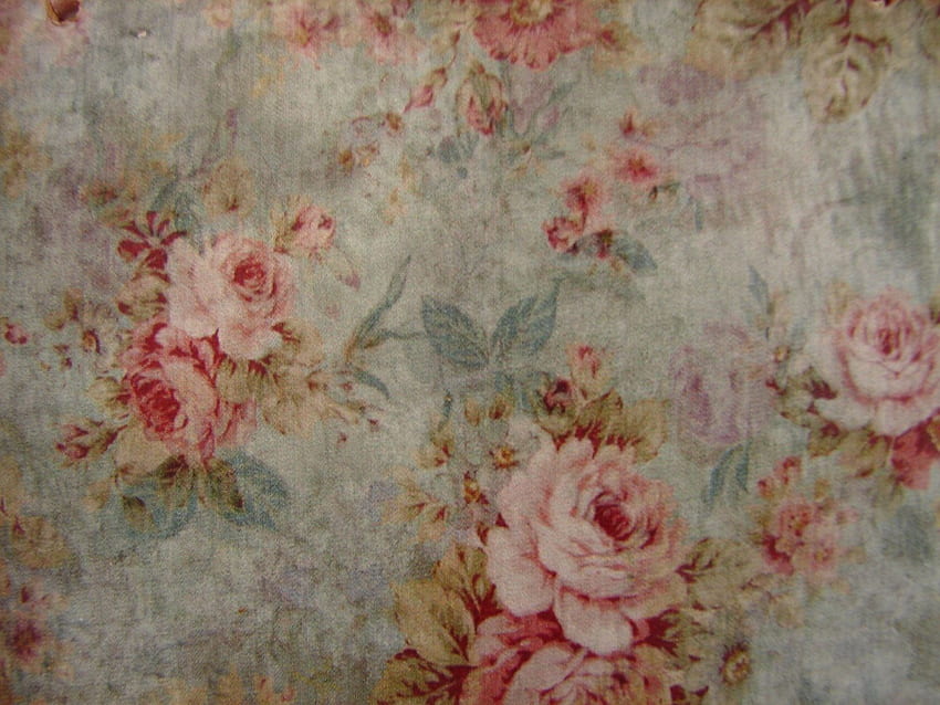 Vintage Floral , French Shabby Chic Pink Roses, Large Wooden Tag Dresser Door Hanger Salvaged Wood. Vintage Floral , Shabby Chic , Floral Bedroom HD wallpaper
