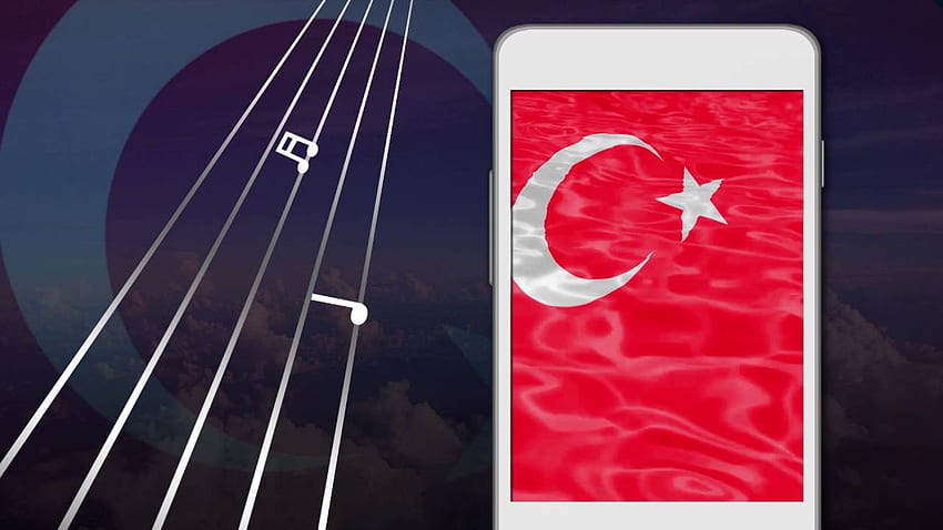 Bendera Turki 3D Langsung - türk bayragi masaüstü duvar Wallpaper HD