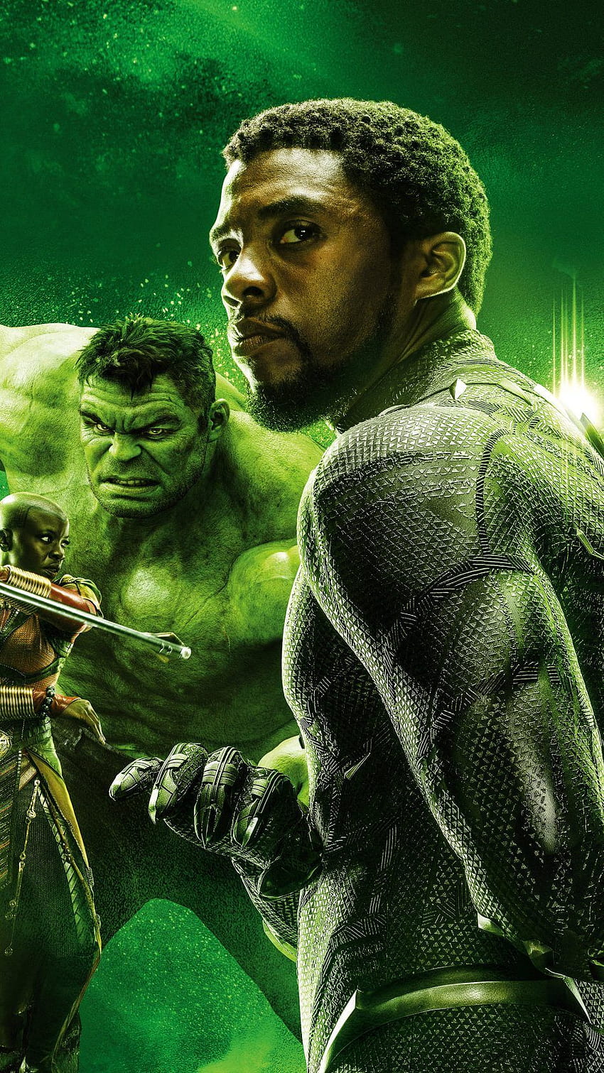 Hulk i Czarna Pantera w Avengers Endgame Ultra Mobile. Czarna pantera Marvel, Czarna pantera, Avengers Tapeta na telefon HD