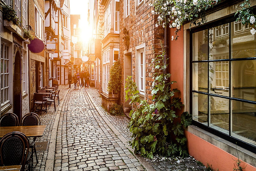 Old Street In Europe for Android HD wallpaper