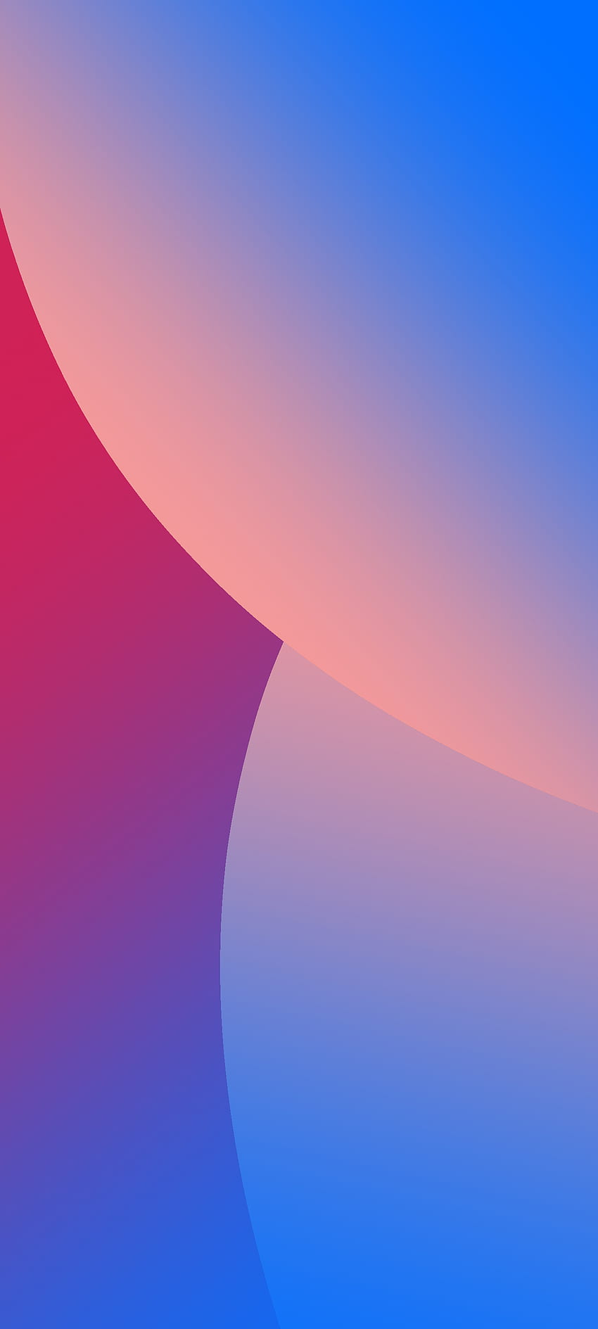 Esferas coloridas, vermelho, rosa, azul, luz, gradiente, círculo Papel de parede de celular HD