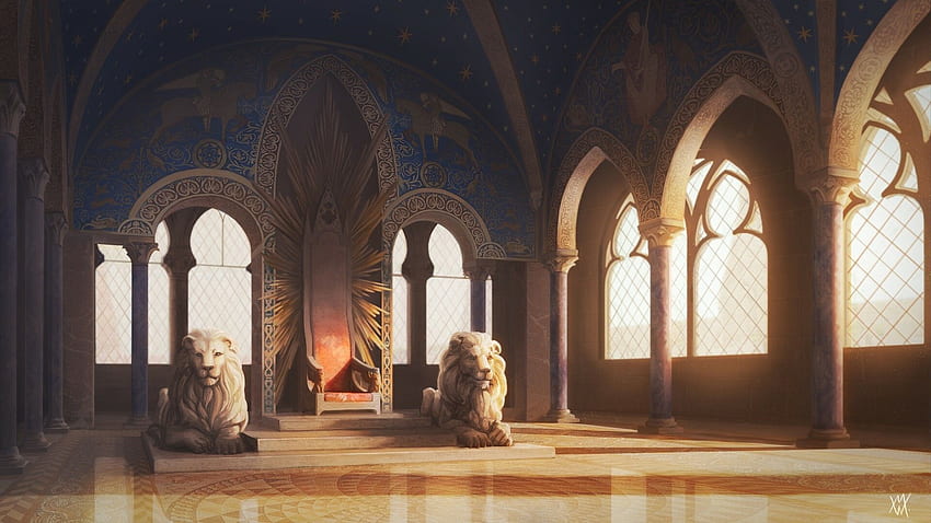 ArtStation - Throne Room, Marion Walle, Medieval Throne HD wallpaper