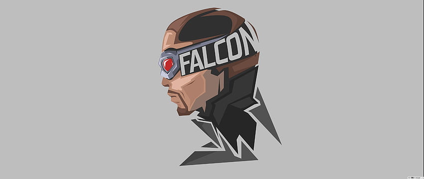 Falcon Minimalist от Marvel Comics, Marvel Logo HD тапет