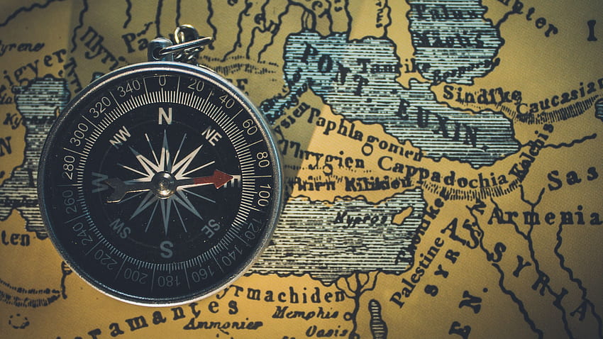 compass, map, travel 16:9 background HD wallpaper