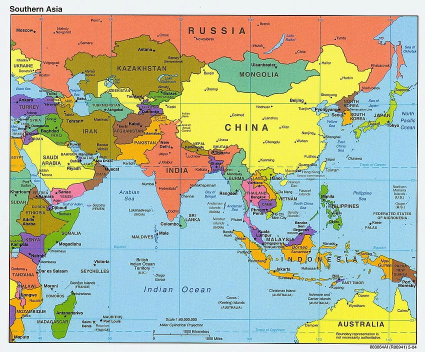 do Mapa e: Mapa da Ásia papel de parede HD