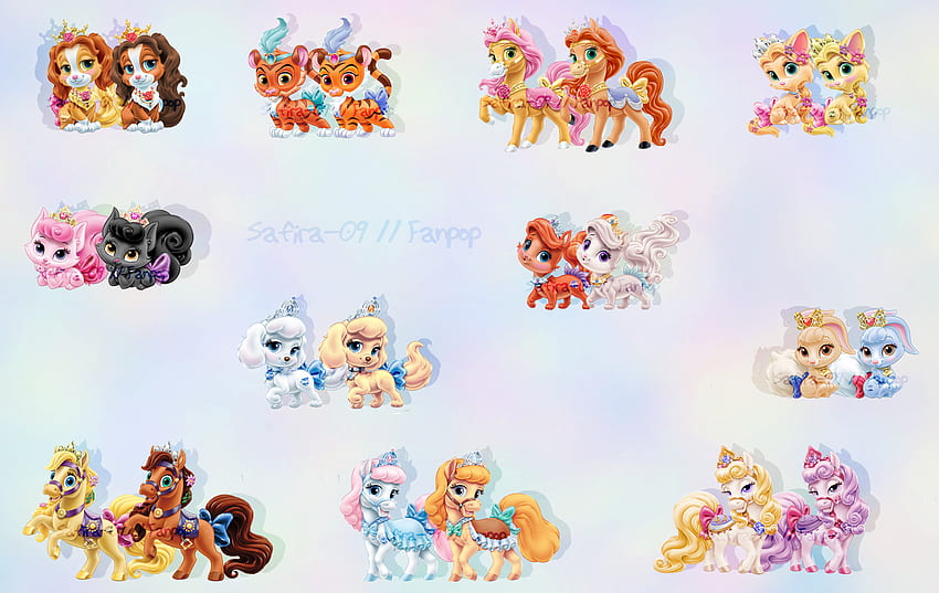 Palace Pets recolored - Childhood Animated Movie Heroines HD wallpaper