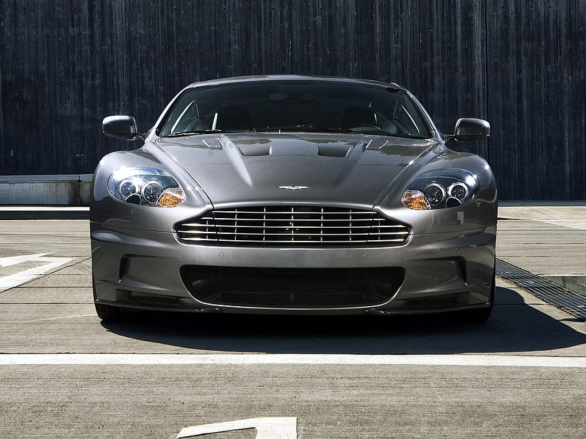 Auto, Aston Martin, Autos, Vista De Frente, Gris, Dbs, 2009 fondo de pantalla