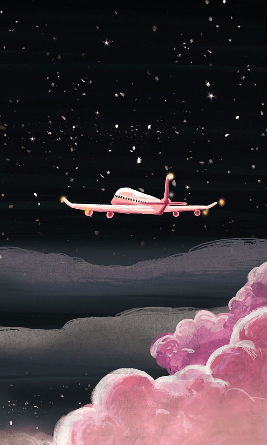 Pink Plane- Imagine71♕ discovered, Pink Airplane HD phone wallpaper