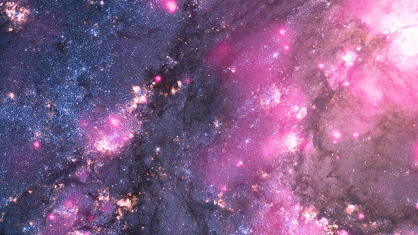 천문학 자들은 마침내 첫 번째 블랙홀, 분홍색과 검은 색 은하를 가질 수 있습니다 HD 월페이퍼