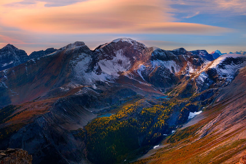 자연, 하늘, 산, 꼭지점, 상판, 아름다운 풍경 HD 월페이퍼