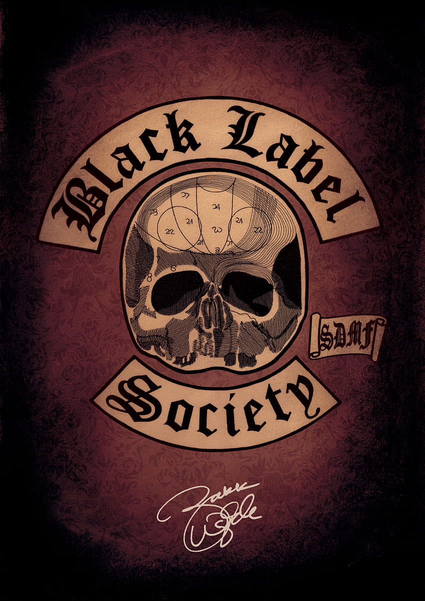 Black Label Society - Logo der Black Label Society - & Hintergrund HD-Handy-Hintergrundbild