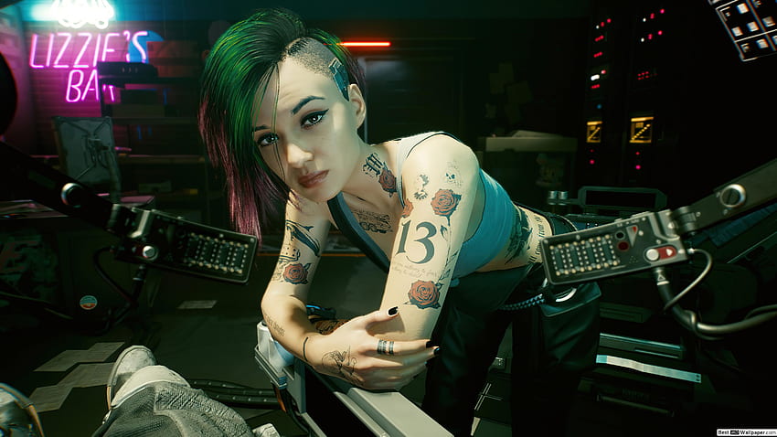 Cyberpunk 2077' Video Game (Cyborg Girl: Judy Alvarez) HD wallpaper