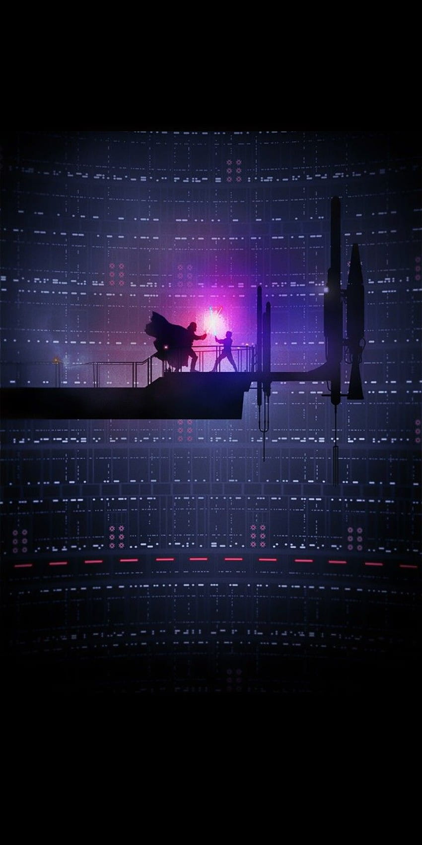 Star Wars ESB Bespin Lichtschwertduell von Marco Manev. 18:9 . Star Wars Hintergrund, Star Wars, Star Wars, Android Lichtschwert HD-Handy-Hintergrundbild