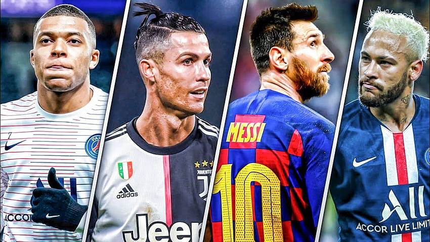 Ronaldo VS Messi VS Neymar VS Mbappe •Beceriler ve Hedefler 2020. HD duvar kağıdı