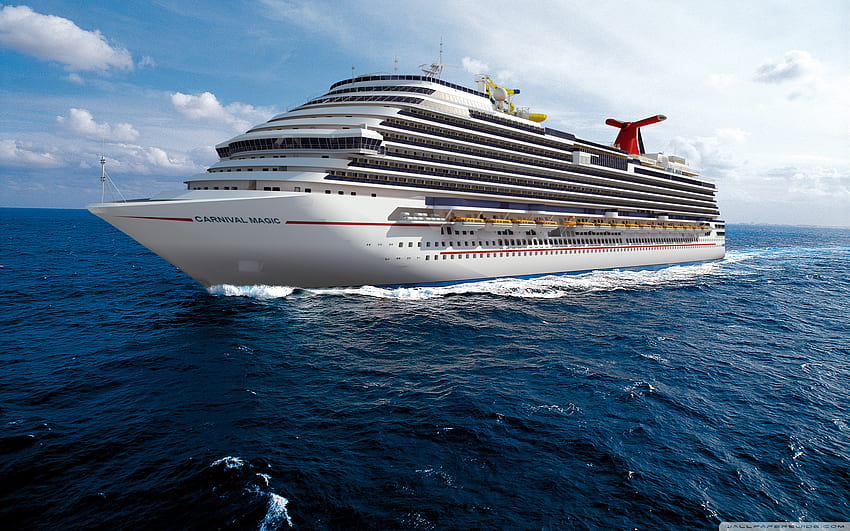 Cruise Ship, sea, boat, nature, water, ocean HD wallpaper