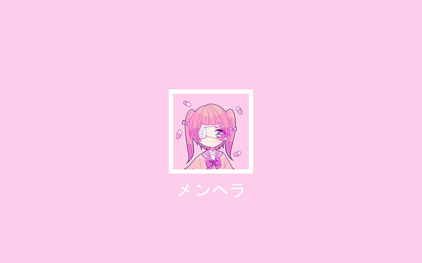 Cute • Menhera Chan, Simple Background, Yami Kawaii, Pink Color, Human Representation • For You The Best For & Mobile, Kawaii Chan Anime HD wallpaper