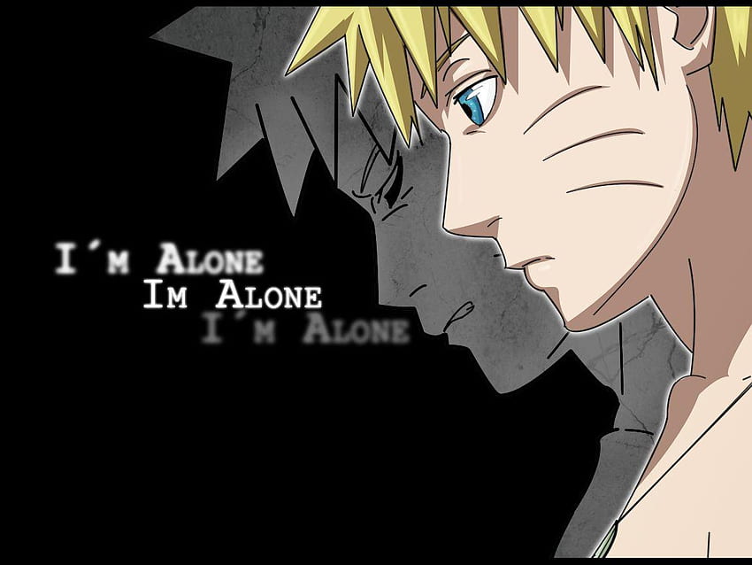 Naruto triste, citações emocionais de Naruto papel de parede HD
