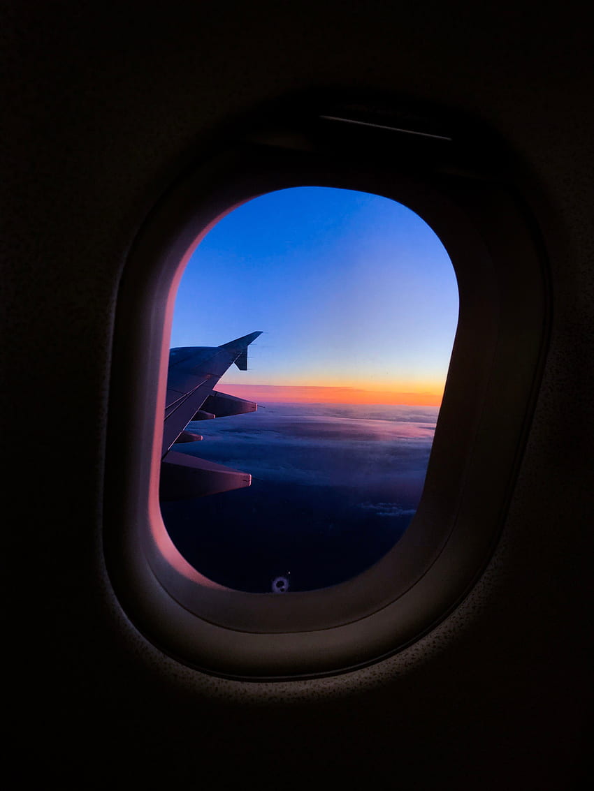 Sky, , , Flight, Window, Porthole, Plane, Airplane, Airplane Wing, Wing Of The Plane HD phone wallpaper