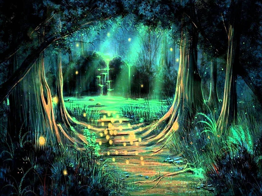 High Resolution Enchanted Forest Fairy Tale Forest HD wallpaper  Pxfuel