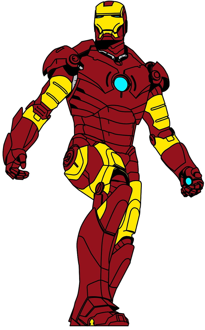 Najlepszy Iron Man Clip Art, Iron Man Vector Tapeta na telefon HD